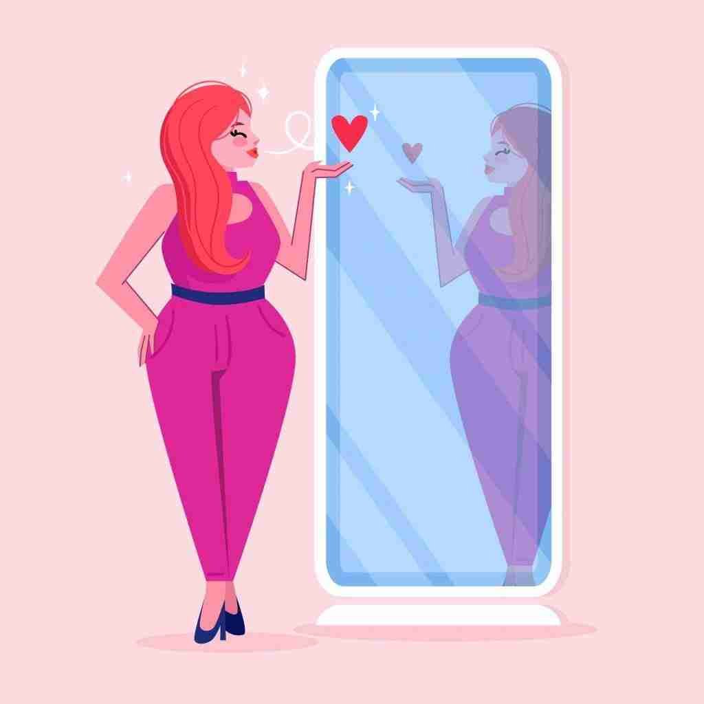 The Most Important Relationship 2 A woman showing self-love to herself