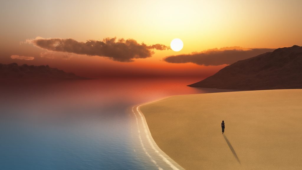 Embracing Change - The Transformative Power of Spiritual Awakening 2 A woman in the vastness of the change of spiritual awakening
