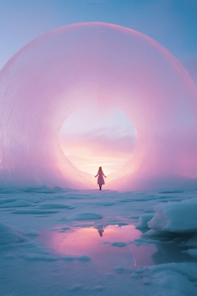 Understanding the Stages of Spiritual Awakening 2 A woman fearlessly crossing the boundary between unconscious and conscious living