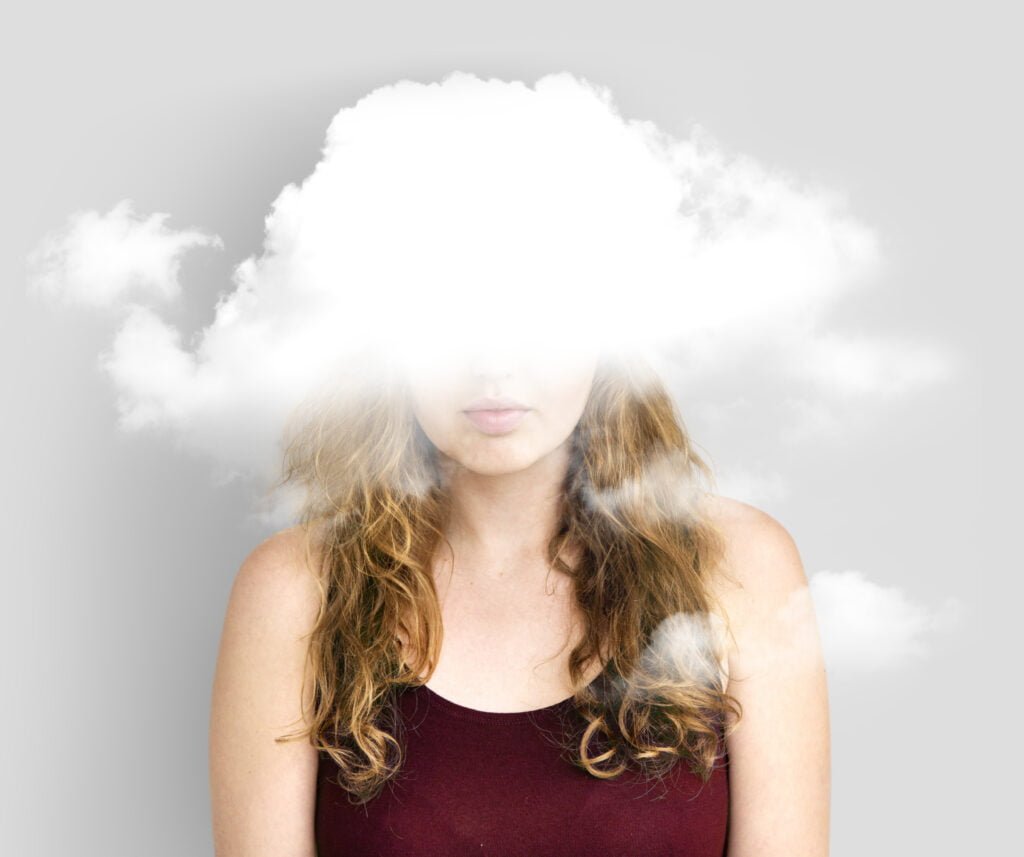 How to Rebuild Self-Love After Experiencing Trauma 4 A woman with a clouded judgement because of her trauma