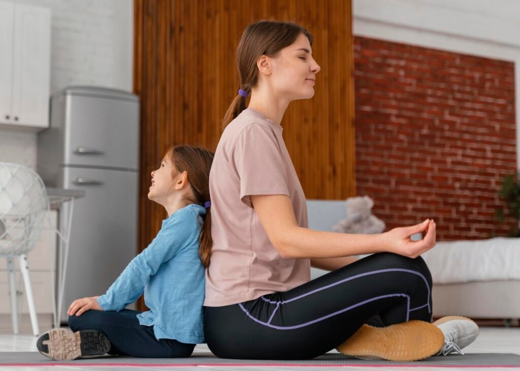 How to Teach Your Children the Importance of Self-Love 4 A mother and daughter meditating together