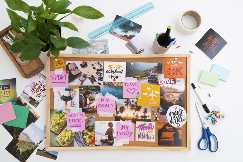 Creating a Vision Board - A Step-by-Step Guide 1 inspiring vision board with quotes