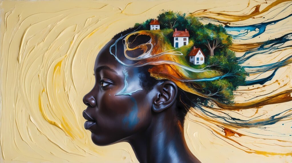 Self-Love and Mindset - How to Shift Your Thinking for Greater Fulfilment 3 Image of a woman with growth mindset AI
