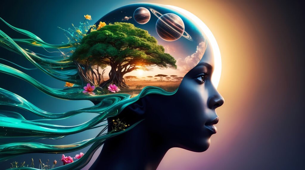 Self-Love and Mindset - How to Shift Your Thinking for Greater Fulfilment 4 Image of a woman with growth mindset AI