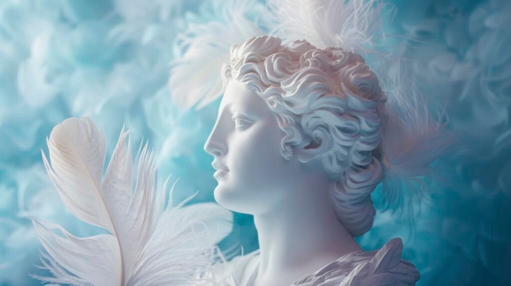 Debunking Common Myths About the Law of Attraction - A Comprehensive Guide 4 A sculpture and a feather AI