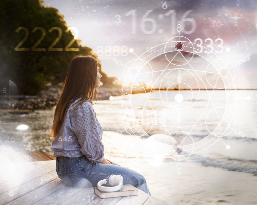 The Law of Attraction and Self-Love - Building a Foundation for Success 4 A woman experiencing love and synchronicities