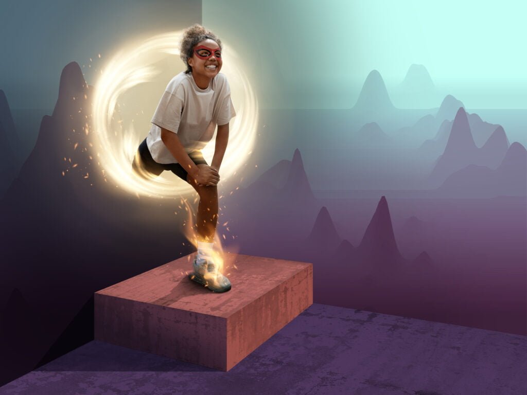 From Thoughts to Reality - The Process of Manifestation Explained 4 A young girl stepping into her dream reality