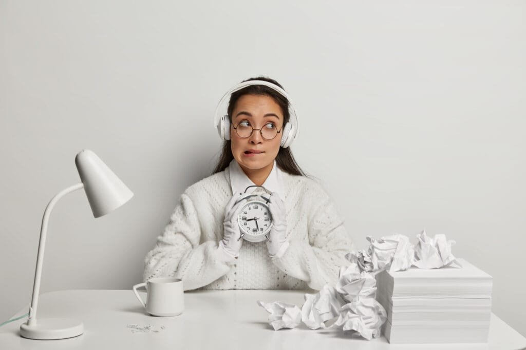 Using the Law of Attraction to Overcome Procrastination and Build Discipline 4 Procrastination. Woman procrastinating