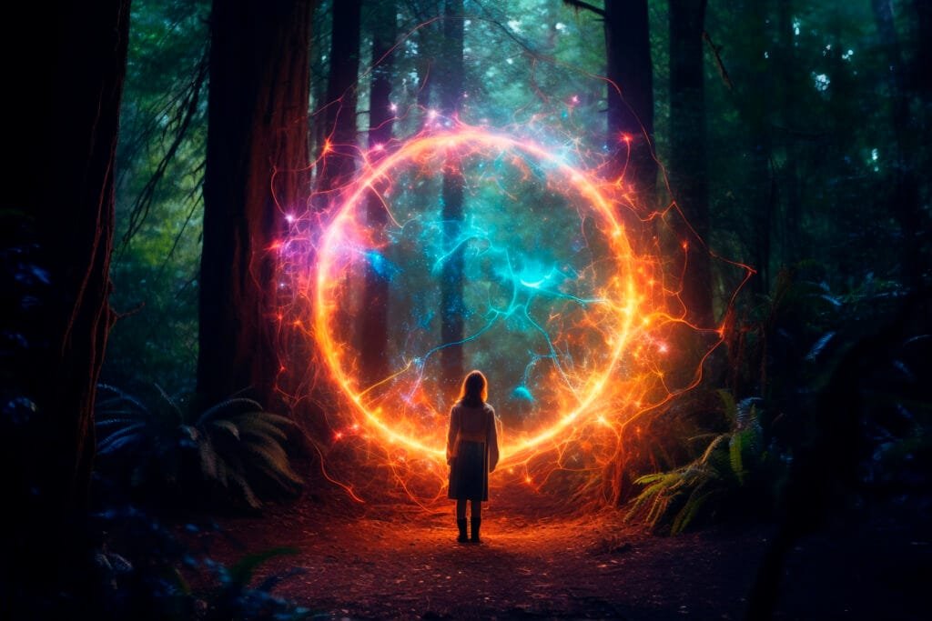 Using the Law of Attraction to Discover and Fulfil Your Life Purpose 2 A woman on the precipice of a life change. Law of attraction